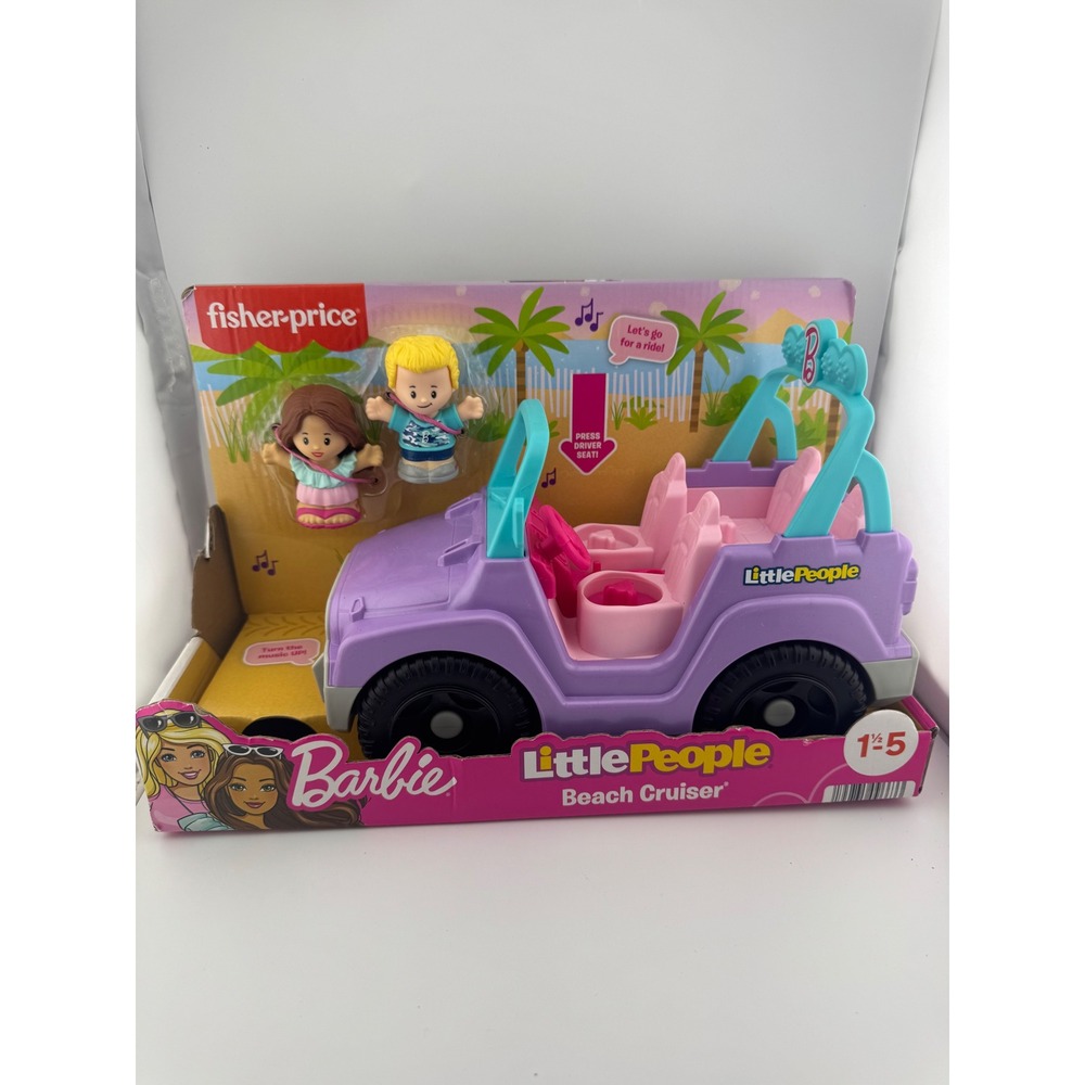 Fisher-Price Little‎ People Barbie Beach Cruiser Purple Toy Jeep HJW77 New